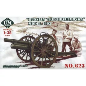 Unimodels - Russian Trekhdyujmovka 3inch gun  1902