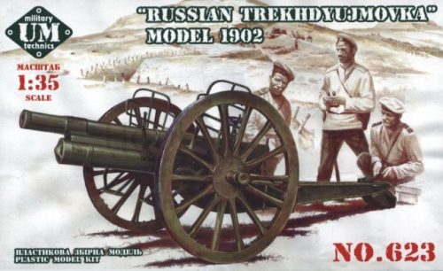 Unimodels - Russian Trekhdyujmovka 3inch gun, 1902