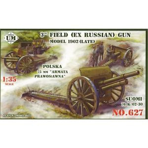 Unimodels - 3inch (ex Russian) field gun, 1902(late)