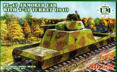Unimodels - PL-43 armored car with T-34 turret, 1941