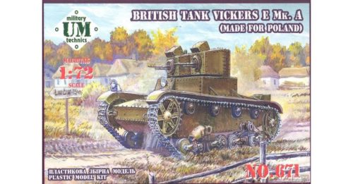 Unimodell - Vickers E Mk.A British Tank(Made F.Polan Rubber Tracks