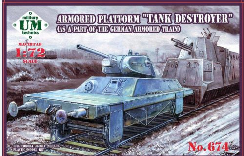 Unimodell - Armored Platform Tank Destroyer (as a part of the german armored train)