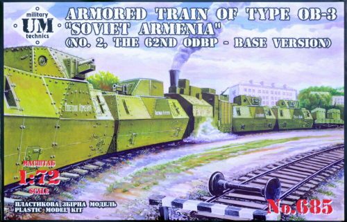 Unimodell - Armored train of type OB-3Soviet Armenia(No.2,62th ODBP,base version)