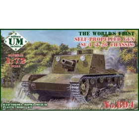   Unimodels - SU-1 (T-26 chassis) self-propelled gun  plastic tracks