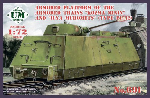 Unimodels - Armored platform of the armored trains Kozma Minin and Ilya Muromets