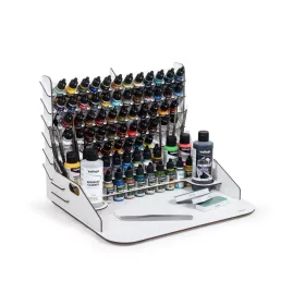   Vallejo - Paint display and work station with vertical storage 40 x 30 x 29,5 cm