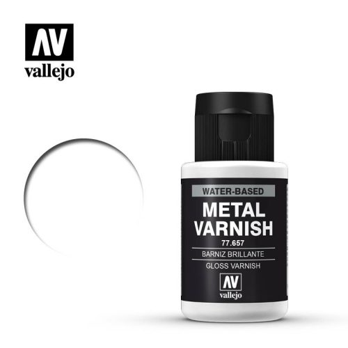 Vallejo - Auxiliary - Gloss Metal Varnish 60 ml