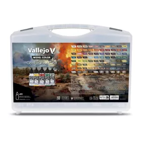   Vallejo - Combination Case. Includes: 80 colors selected for BSL combinations (base shadow & light tones) 18 ml