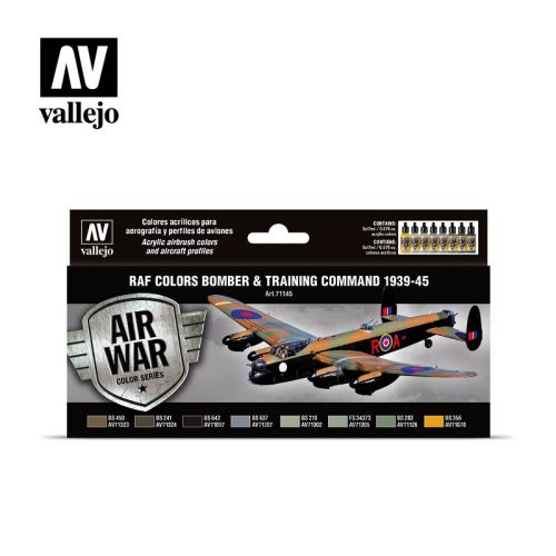 Vallejo - Model Air - Bomber Air Command & Training Air Command 1939-45 Paint set