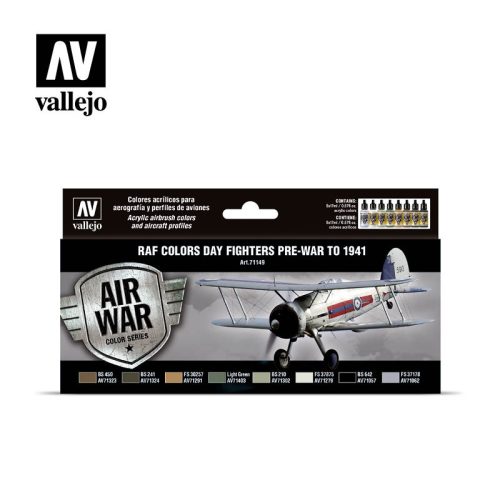 Vallejo - Model Air - Day Fighters Pre-War To 1941 Paint set
