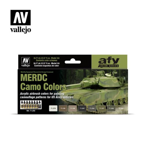 Vallejo - Model Air - MERDC Camo Colors Paint set