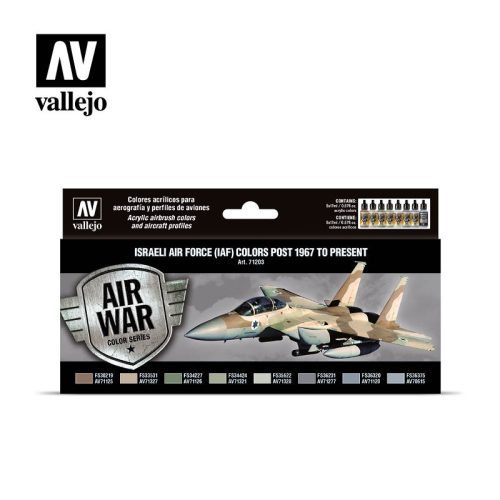 Vallejo - Model Air - Israeli Air Force (IAF) Colors Post 1967 To Present Paint set