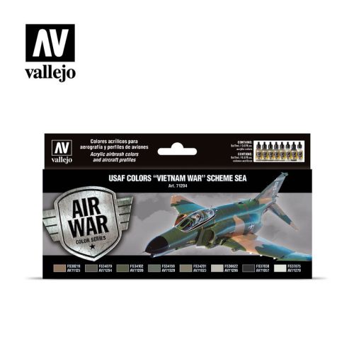 Vallejo - Model Air - USAF Colors Vietnam War Scheme Sea Paint set
