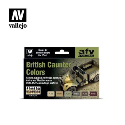 Vallejo - Model Air - British Caunter Colors Paint set