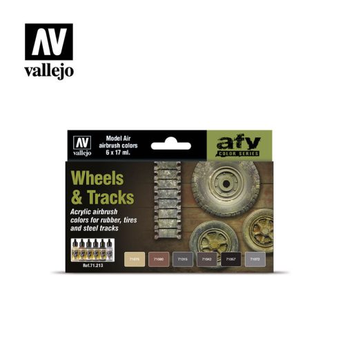 Vallejo - Model Air - Wheels & Tracks Paint set