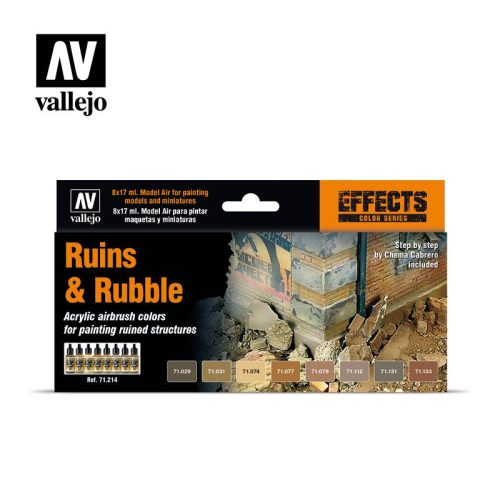 Vallejo - Model Air - Ruins & Rubble Paint set