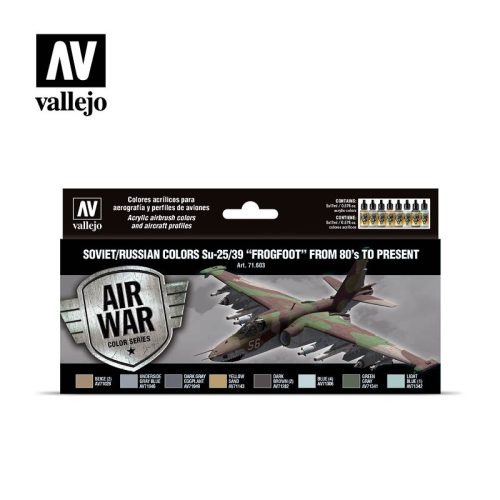 Vallejo - Model Air - Soviet / Russian colors Su-25/39 "Frogfoot" from 80's to present Paint set