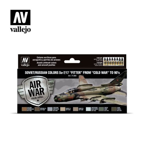 Vallejo - Model Air - Soviet / Russian colors Su-7/17 "Fitter" from "Cold War" to 80's Paint set