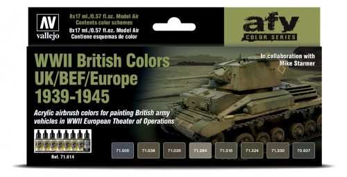 Vallejo - WWII British Colors UK/BEF/Europe 1939-1945
