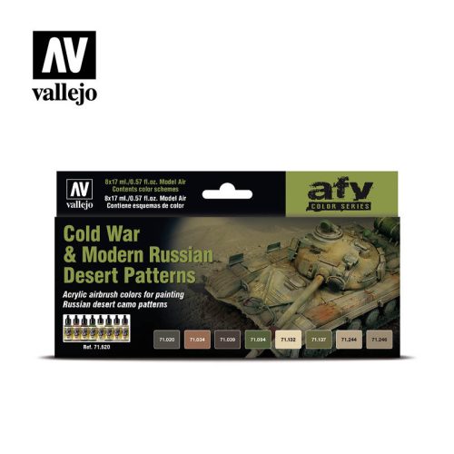 Vallejo - Model Air - Cold War & Modern Russian Desert Patterns Paint set