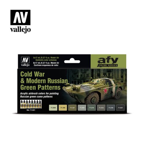Vallejo - Model Air - Cold War & Modern Russian Green Patterns Paint set