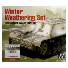 Vallejo - Winter Weathering (9) + 2 Brushes