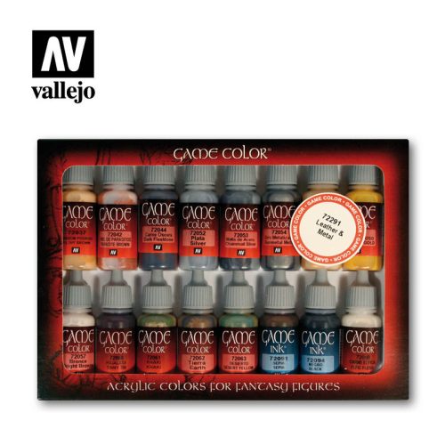 Vallejo - Game Color - Leather & Metal Paint set