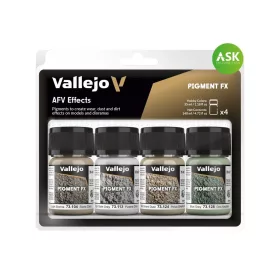 Vallejo - Pigment FX: AFV Effects (4 x 35 ml pigments set)