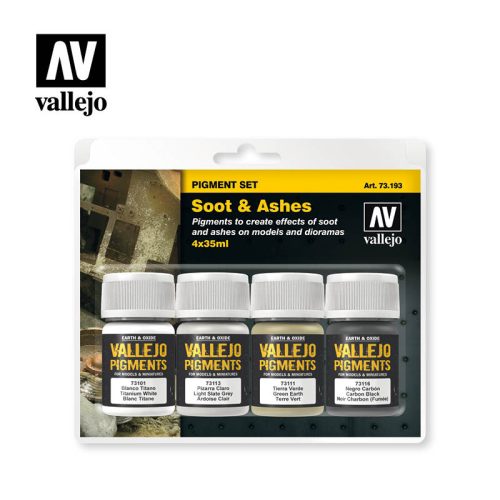 Vallejo - Pigment Set - Soot & Ashes