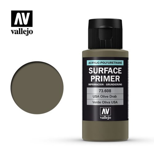 Vallejo - Surface Primer - U.S. Olive Drab 60 ml.