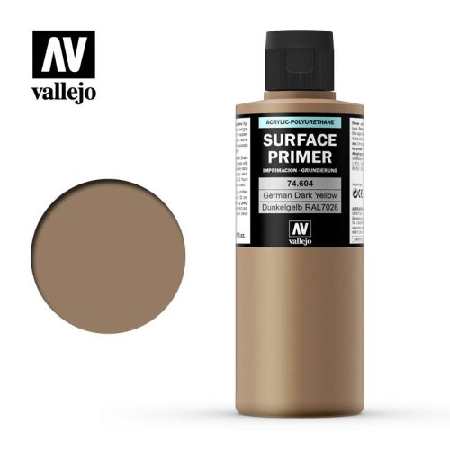 Vallejo - Surface Primer - Ger. Dark Yellow 200 ml.