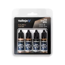 Vallejo - True Metallic Metal: Rusty Metal Paint Set (4)