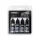 Vallejo - True Metallic Metal: Obsidian Black Paint Set (4)