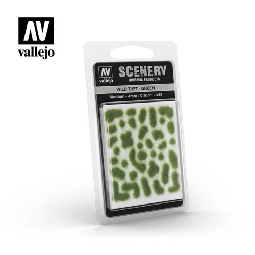 Vallejo - Scenery - Wild Tuft - Green 4 mm