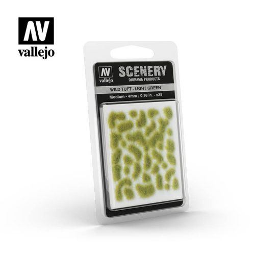 Vallejo - Scenery - Wild Tuft - Light Green 4 mm