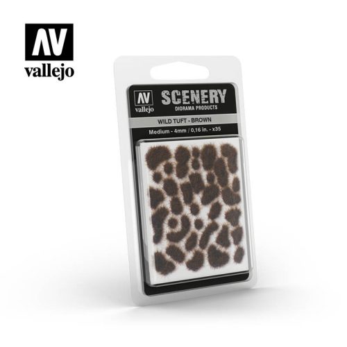 Vallejo - Scenery - Wild Tuft - Brown 4 mm