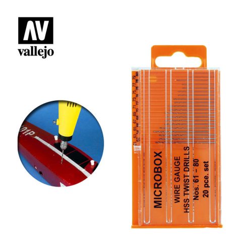 Vallejo - Tools - Microbox drill set 61-80