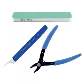  Vallejo - Plastic Models Preparation Tool Kit: Includes flexible lime mold line cleaner and cutting pliers
