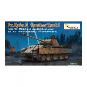   Vespid models - Pz.Kpfw.V    Panther   Ausf.G (With Fg1250 Sperber Infared Nightfighting Vision Scope) Metal Barrel And 3D Print Muzzle Brake tank makett