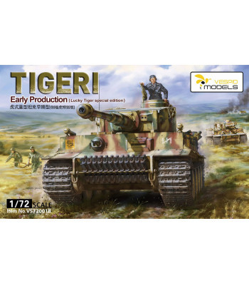Vespid models - Tiger I Early Production (Lucky Tiger Special Edition) Metal Barrel And 3D Print Muzzle Braker