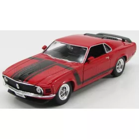 Welly - FORD USA MUSTANG BOSS 302 1970 RED BLACK