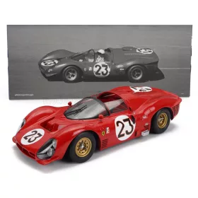   Werk 83 - FERRARI 330 P3 4.0L V12 SPIDER TEAM FERRARI SPA SEFAC N 23 WINNER 24h DAYTONA 1967 LORENZO BANDINI - CHRIS AMON RED
