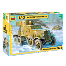 Zvezda - Ba-3 Soviet Armored Car harcjármű makett