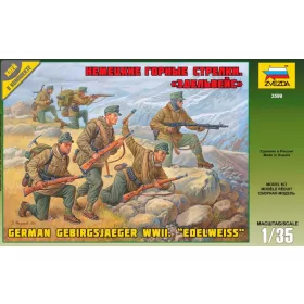 Zvezda - German Gebirgsjager Wwii  Edelweiss  (3599)