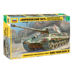   Zvezda - King Tiger Ausf. B /Henschel Turret/ German Heavy Tank (3601) tank makett