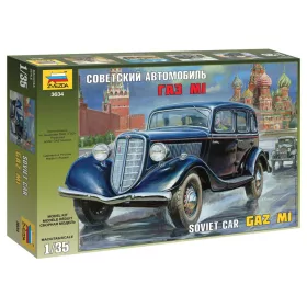 Zvezda - Gaz M1 Soviet Staff Car (3634) harcjármű makett