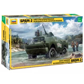   Zvezda - BRDM-2 Russian Armored Car 1:35 (3638) harcjármű makett