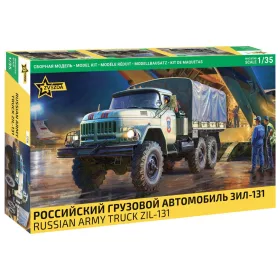 Zvezda - Soviet army truck ZIL-131 harcjármű makett