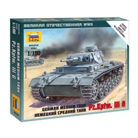 Zvezda - German Tank Panzer Iii 1:100 (6119)