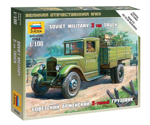 Zvezda - Soviet Military 3 Ton Truck Zis-5 1:100 (6124)